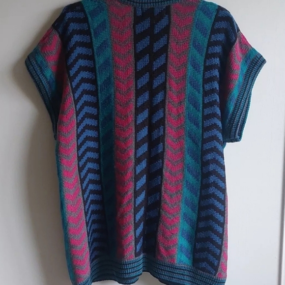 Vintage Yves Venet Chevron Vest - Picture 2 of 8